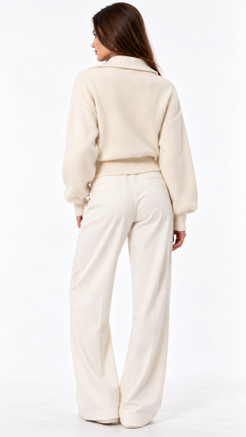 Cardigan Femme Zippé en Maille – Élégance Douce