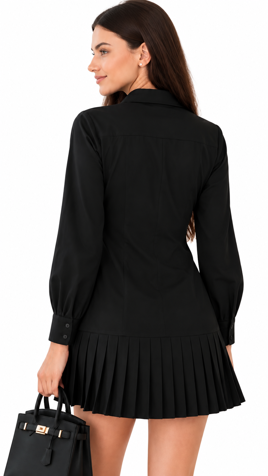 Robe Chemise Courte Plissée – Élégance Aérienne – présentation du produit – Gilles de Beaumont
