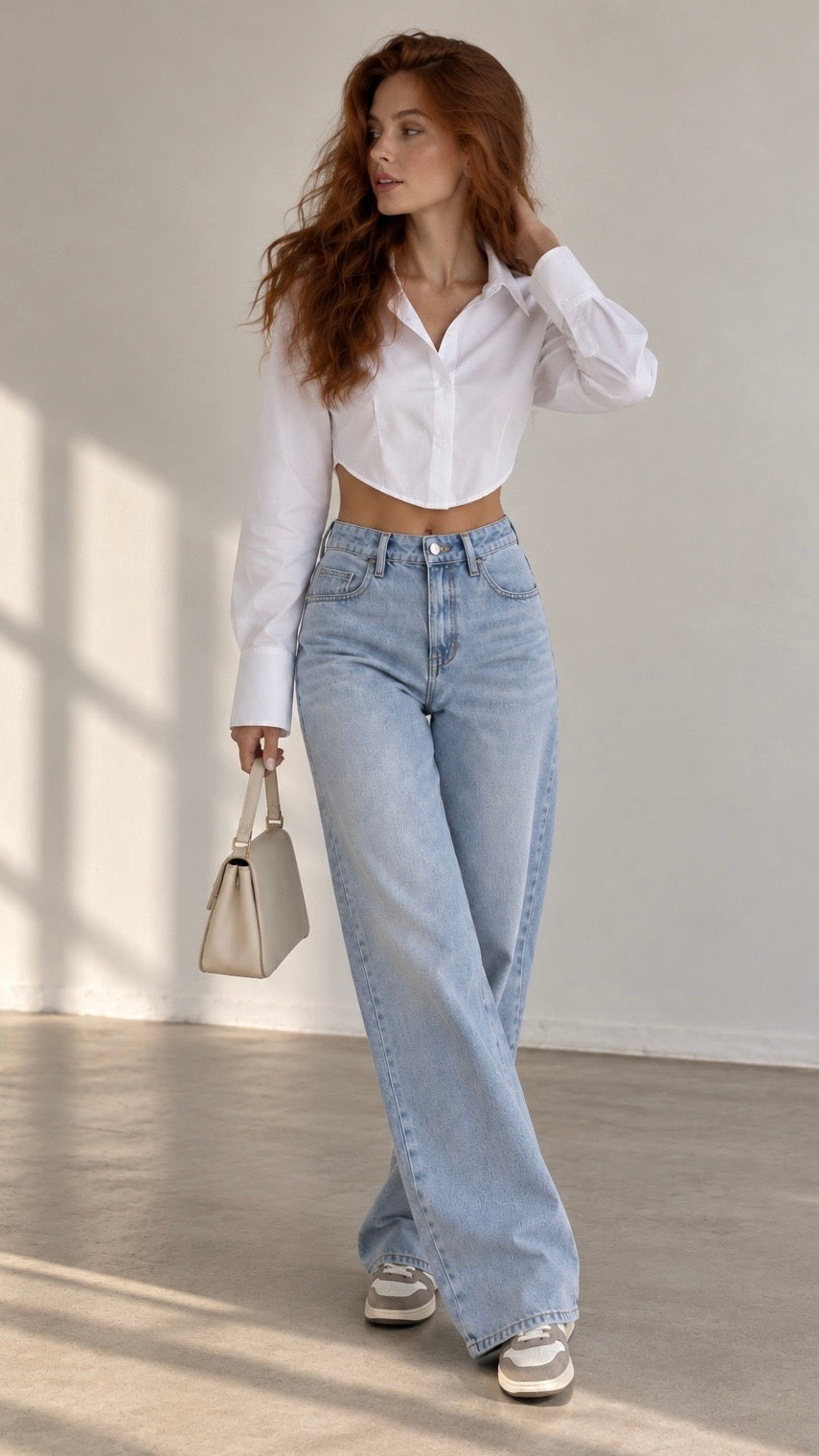 Chemise blanche asymétrique femme Élégance Sculptée 