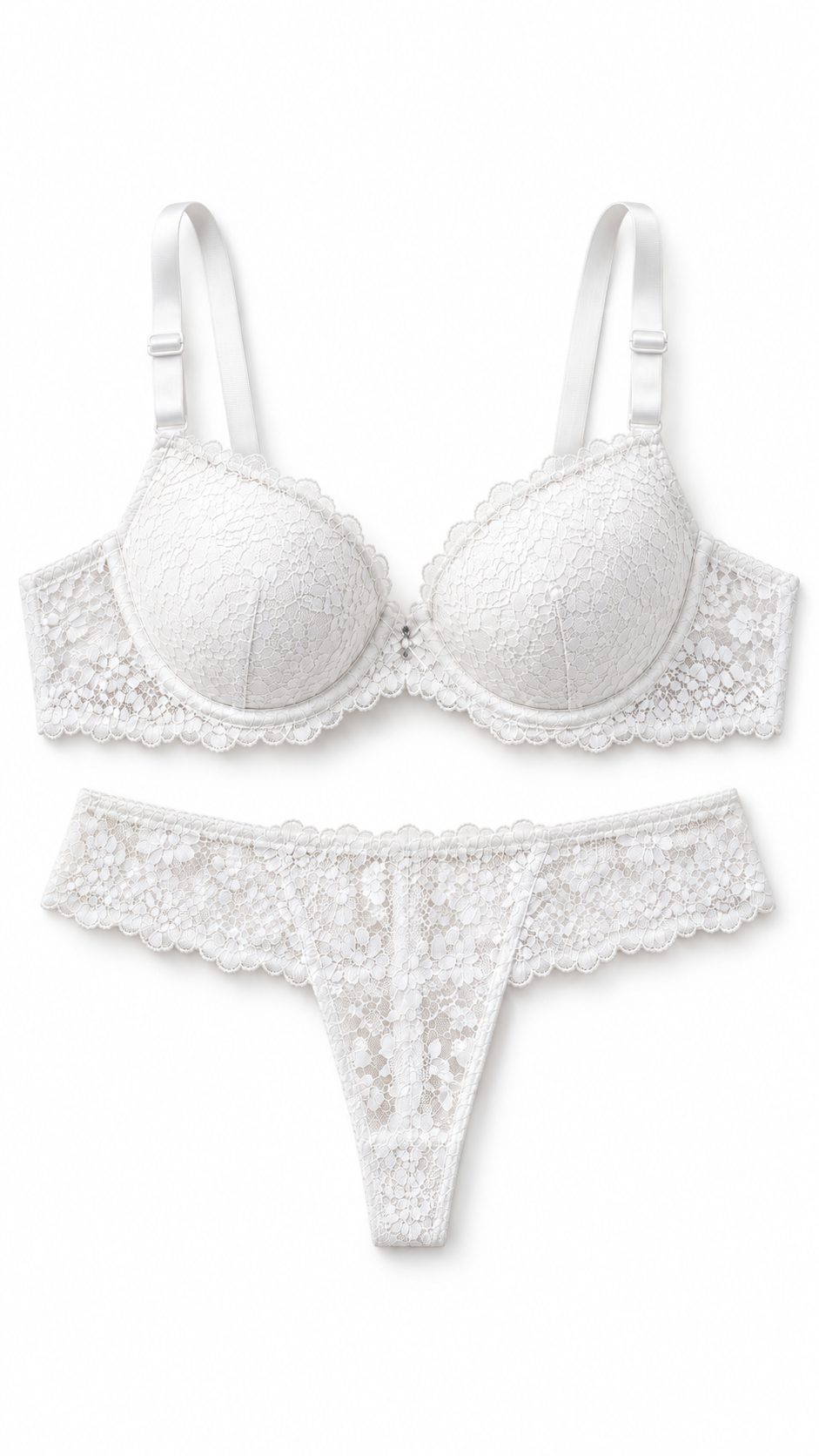 Ensemble lingerie blanc en dentelle – Désir Précieux – Gilles de Beaumont