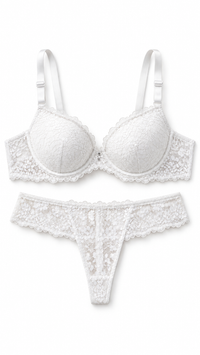 Ensemble lingerie blanc en dentelle – Désir Précieux – Gilles de Beaumont