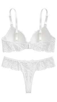 Ensemble lingerie blanc en dentelle – Désir Précieux – Gilles de Beaumont