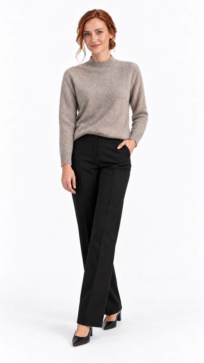 Pull femme en laine mérinos Douceur Mérinos – photo 1 – Gilles de Beaumont