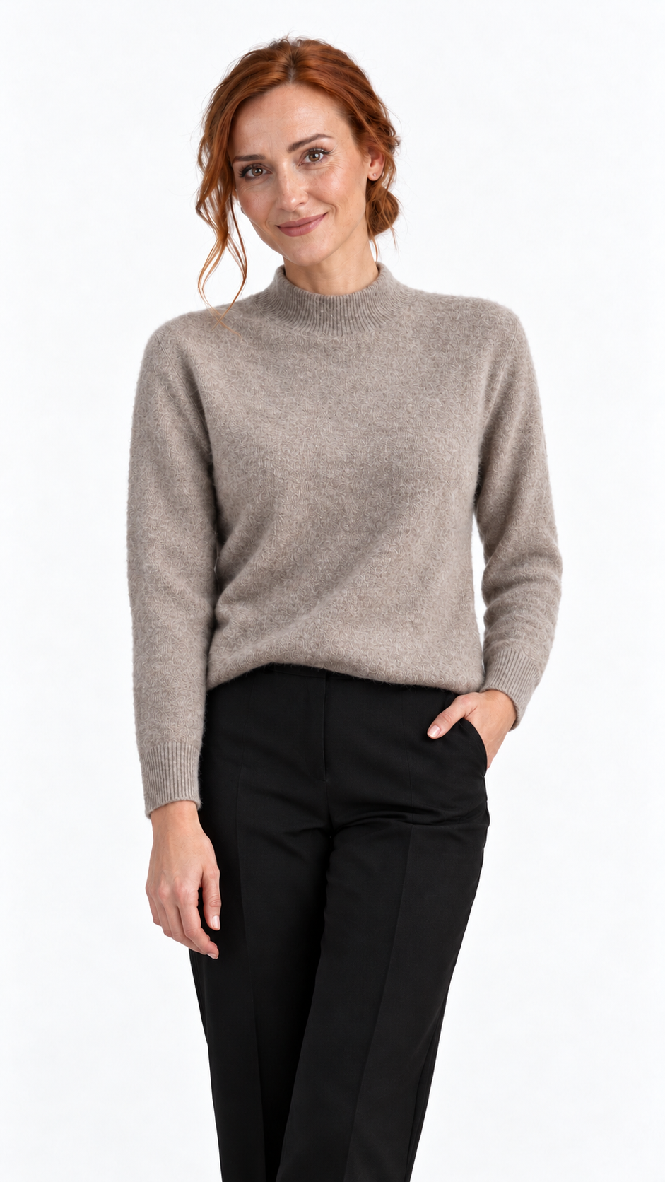 Pull femme en laine mérinos Douceur Mérinos – photo 2 – Gilles de Beaumont