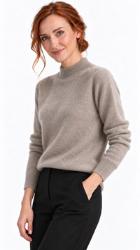 Pull femme en laine mérinos Douceur Mérinos – photo 5 – Gilles de Beaumont