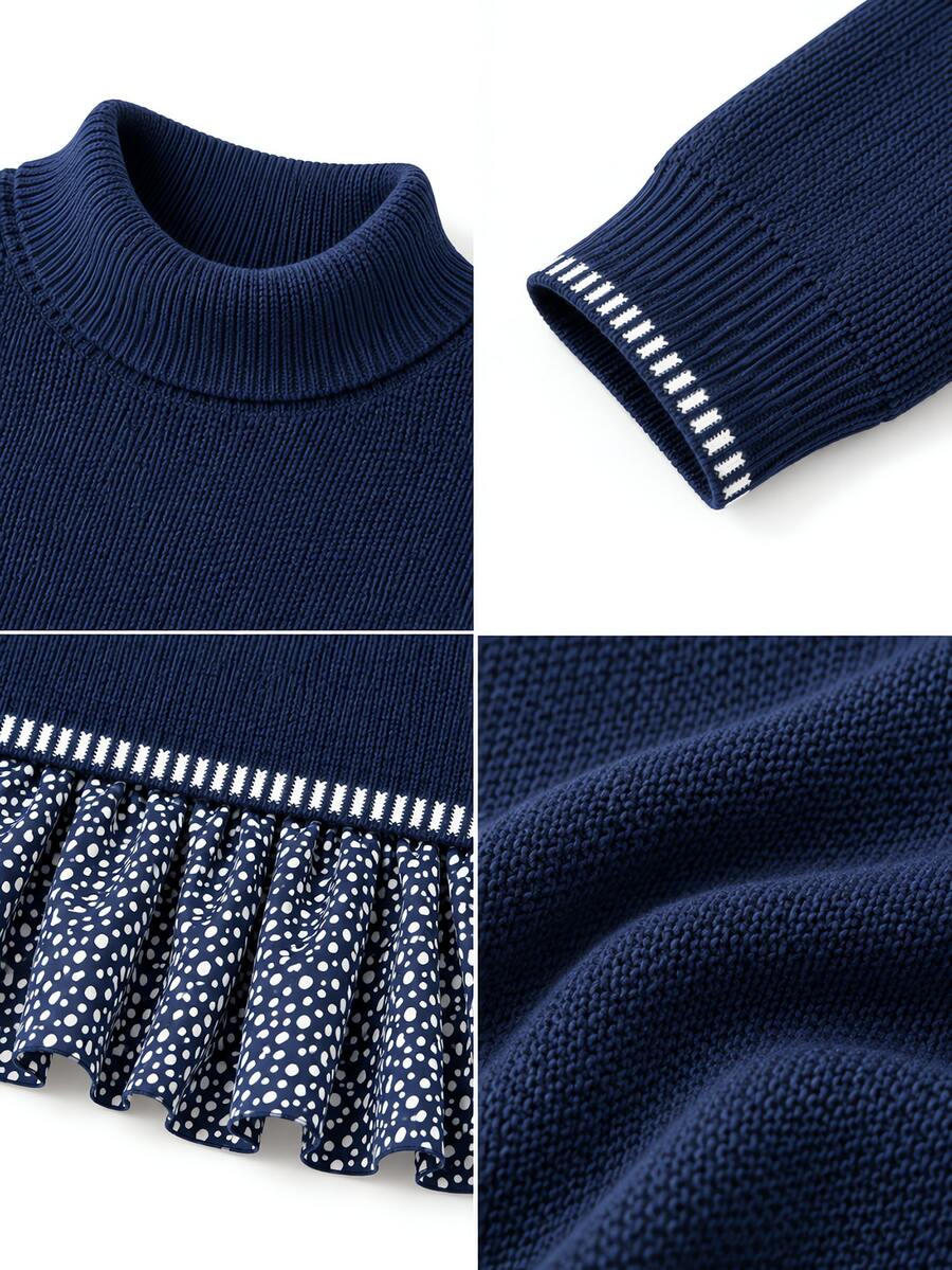 Robe pull femme en maille jacquard Éclat Rétro – photo 1 – Gilles de Beaumont