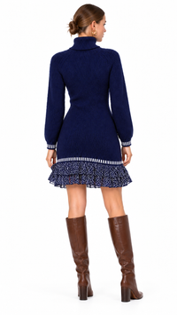 Robe pull femme en maille jacquard Éclat Rétro – photo 18 – Gilles de Beaumont
