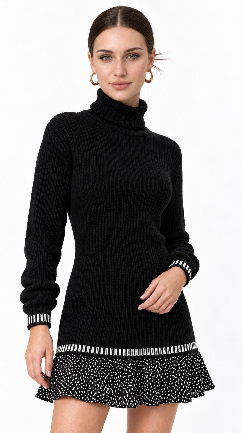 Robe pull femme en maille jacquard Éclat Rétro – photo 20 – Gilles de Beaumont