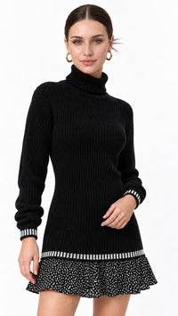Robe pull femme en maille jacquard Éclat Rétro – photo 20 – Gilles de Beaumont