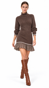 Robe pull femme en maille jacquard Éclat Rétro – photo 23 – Gilles de Beaumont