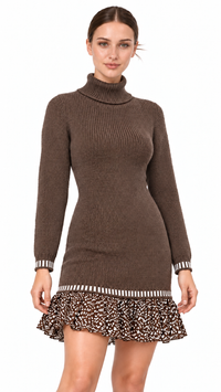 Robe pull femme en maille jacquard Éclat Rétro – photo 24 – Gilles de Beaumont