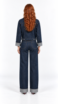 Ensemble femme en denim Ligne Indigo – guide des tailles – Gilles de Beaumont