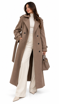 Manteau Femme Croisé Ceinturé – Héritage Tailleur – vue produit 1 – Gilles de Beaumont
