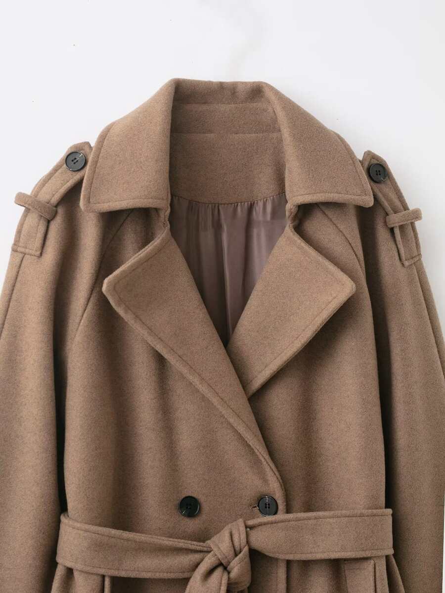 Manteau Femme Croisé Ceinturé – Héritage Tailleur – vue produit 3 – Gilles de Beaumont