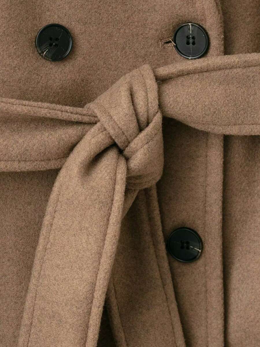 Manteau Femme Croisé Ceinturé – Héritage Tailleur – vue produit 4 – Gilles de Beaumont