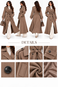 Manteau Femme Croisé Ceinturé – Héritage Tailleur – vue produit 6 – Gilles de Beaumont