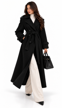 Manteau Femme Croisé Ceinturé – Héritage Tailleur – vue produit 7 – Gilles de Beaumont