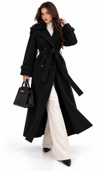 Manteau Femme Croisé Ceinturé – Héritage Tailleur – vue produit 8 – Gilles de Beaumont