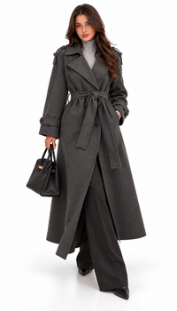 Manteau Femme Croisé Ceinturé – Héritage Tailleur – vue produit 16 – Gilles de Beaumont