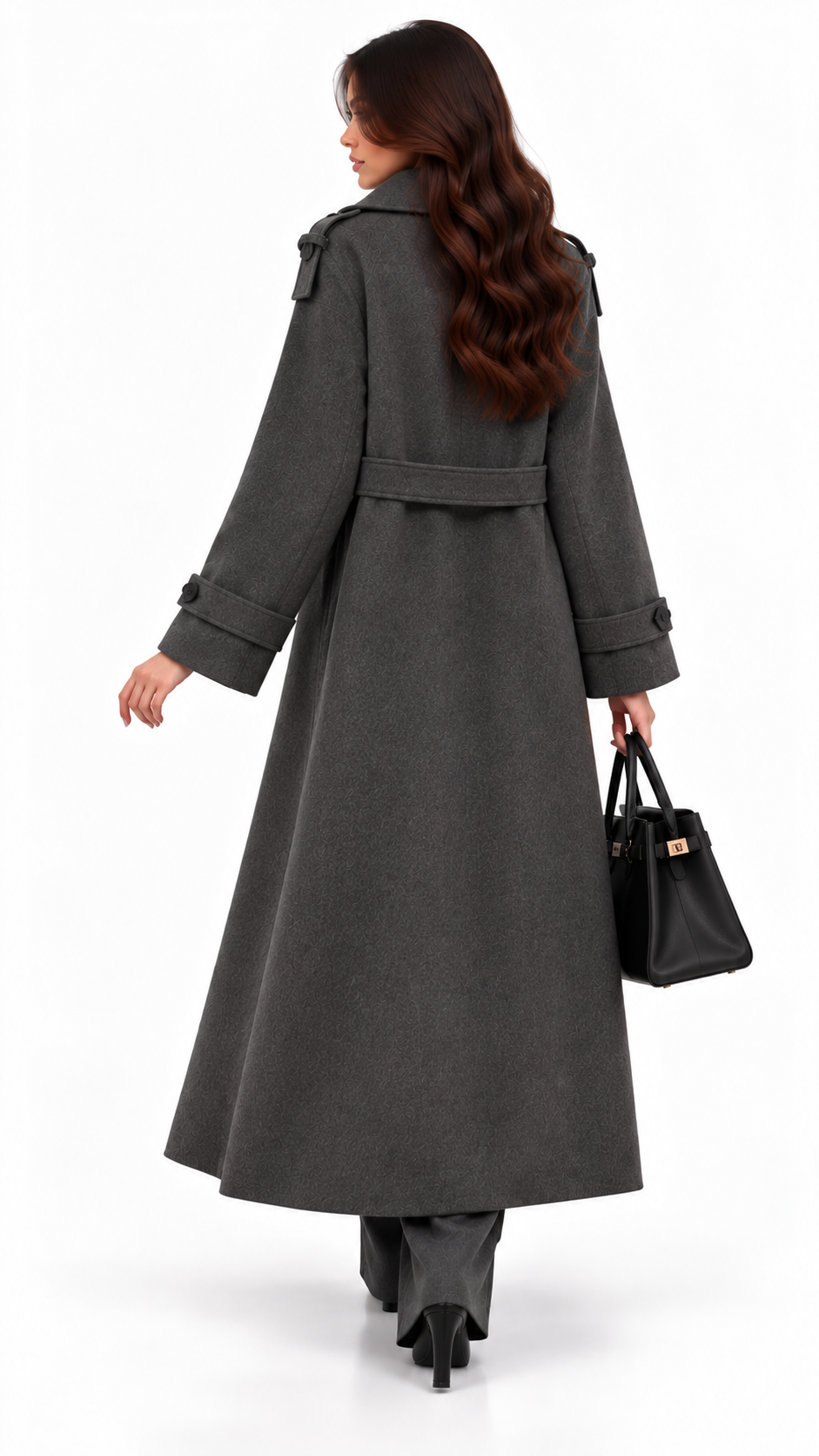 Manteau Femme Croisé Ceinturé – Héritage Tailleur – vue produit 17 – Gilles de Beaumont