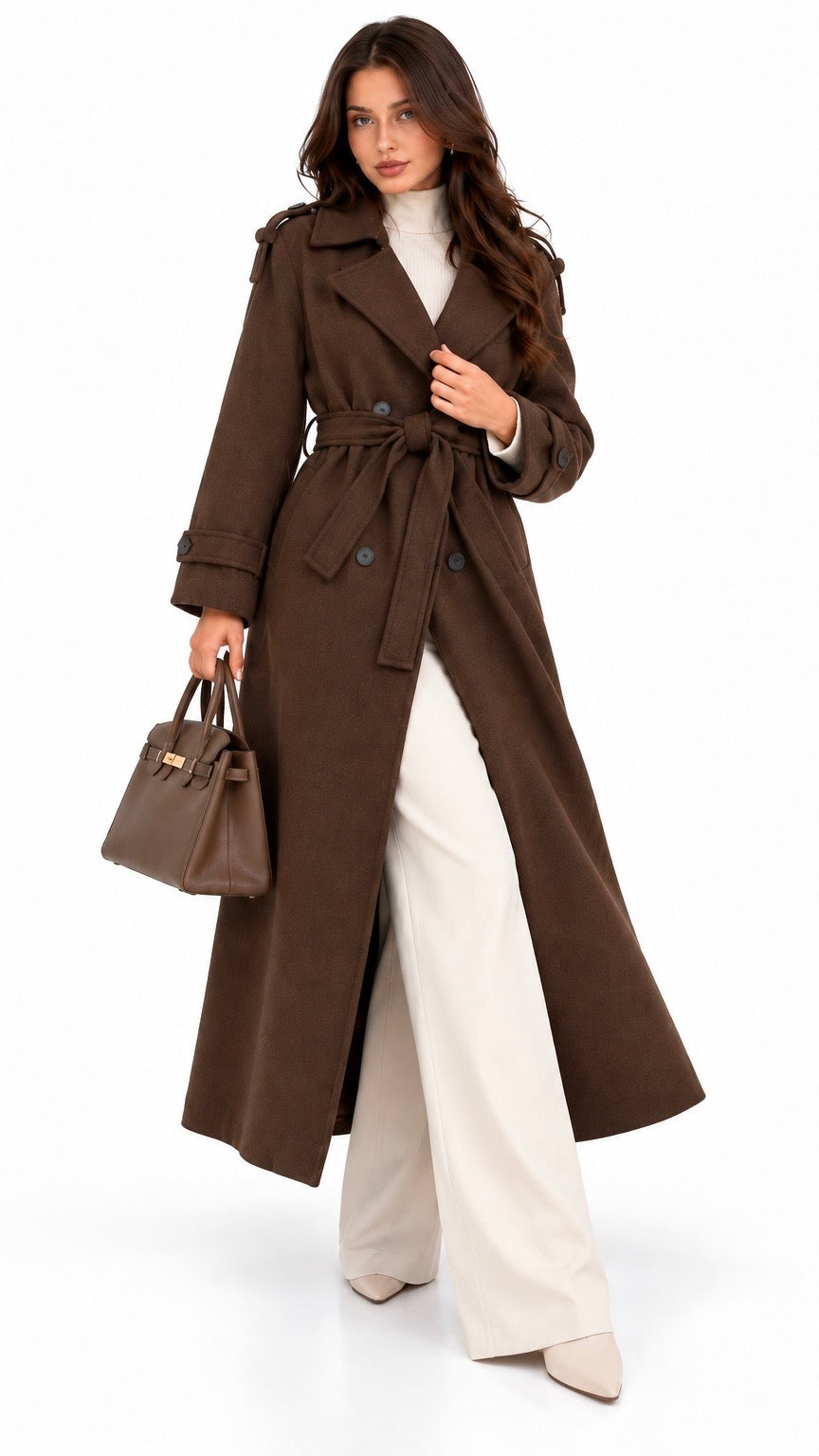 Manteau Femme Croisé Ceinturé – Héritage Tailleur – vue produit 20 – Gilles de Beaumont