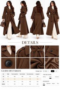 Manteau Femme Croisé Ceinturé – Héritage Tailleur – vue produit 23 – Gilles de Beaumont