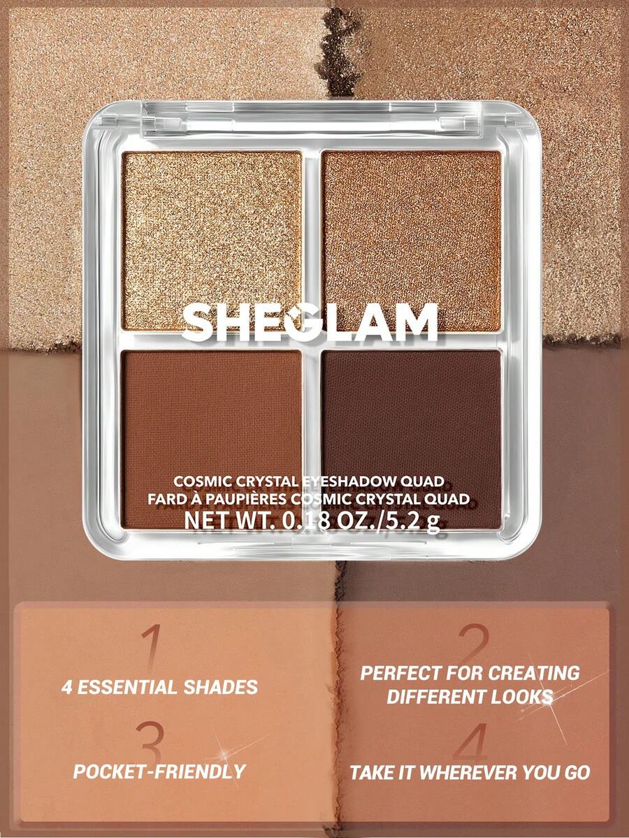 Palette Fards à Paupières Bronze & Or – Éclat Cosmique – vue produit 04 – Gilles de Beaumont