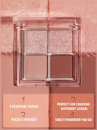 Palette Fards à Paupières Bronze & Or – Éclat Cosmique – vue produit 10 – Gilles de Beaumont
