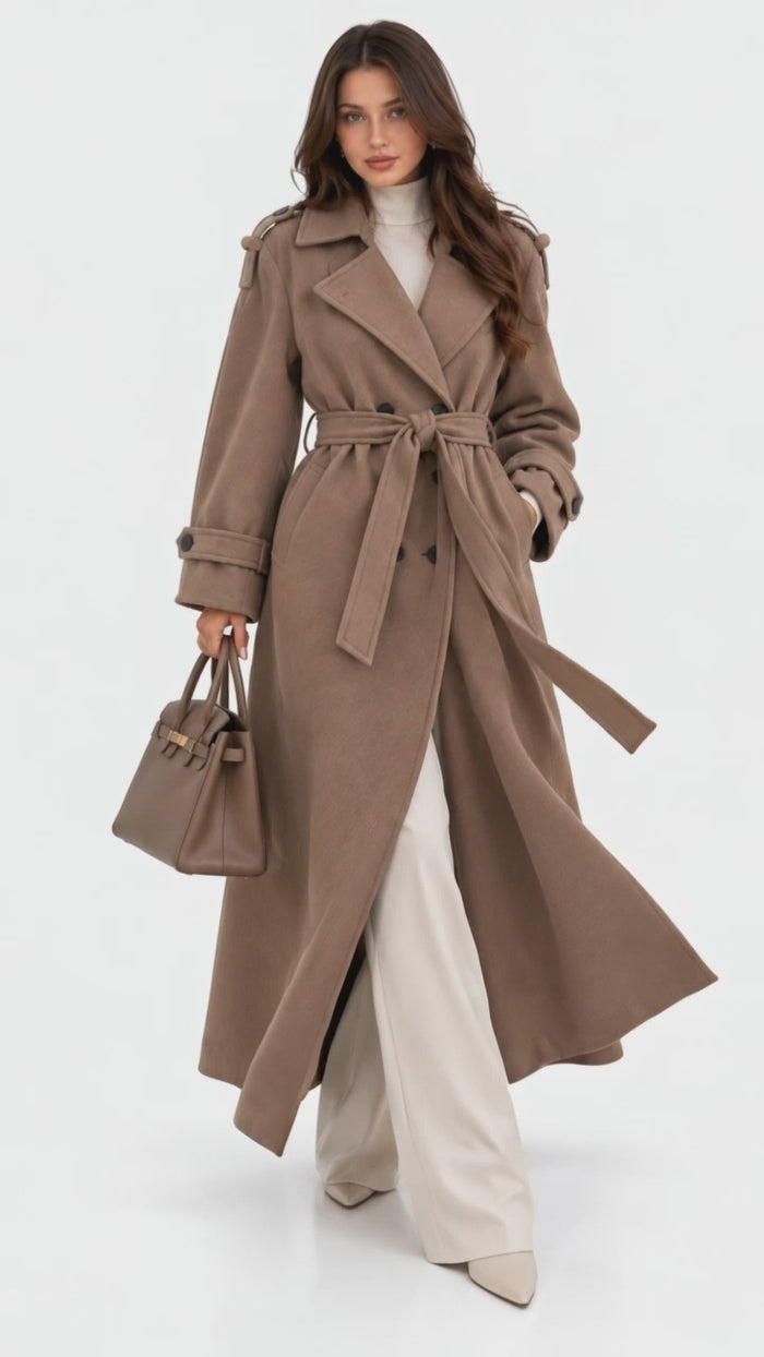 Manteau Femme Croisé Ceinturé – Héritage Tailleur – vidéo de présentation – Gilles de Beaumont